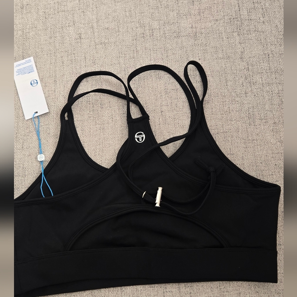 Sergio Tacchini Black Sports Bra